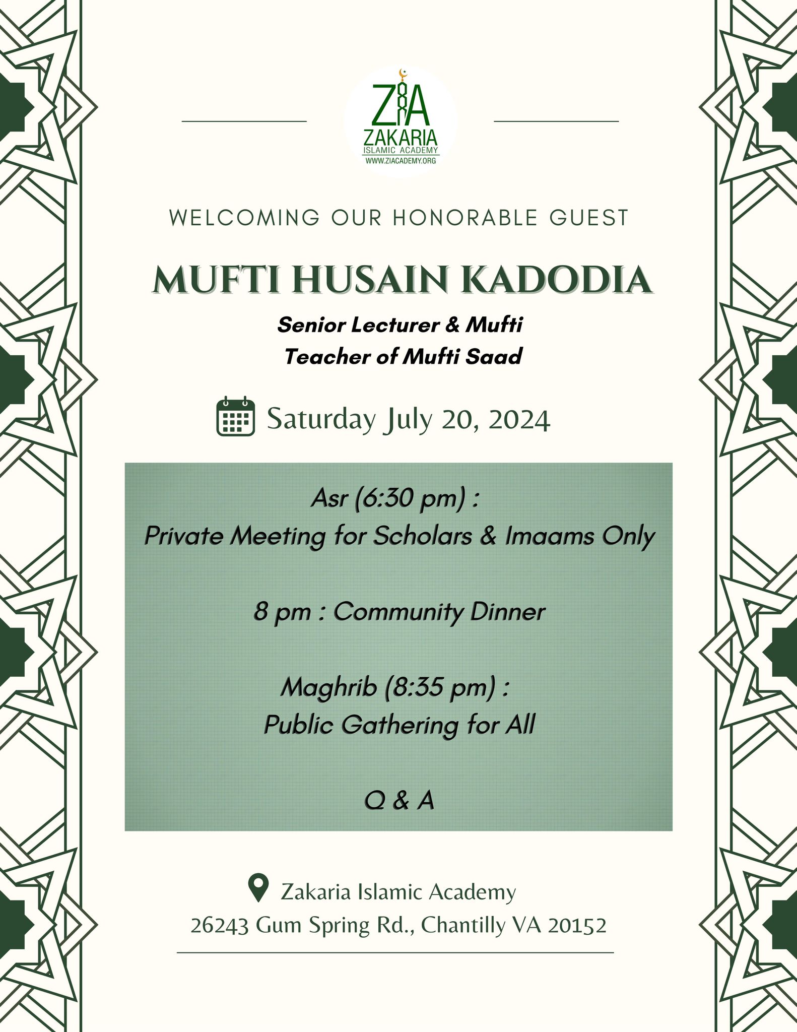 Mufti Husain Kadodia